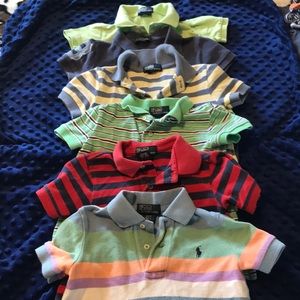 6 Ralph Lauren polo shirts size 2T